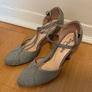 Repetto Glittering Silver Heels
